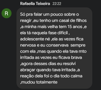 Depoimento de aluna 4